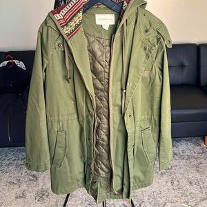 BCBGMaxaria Army Green Coat